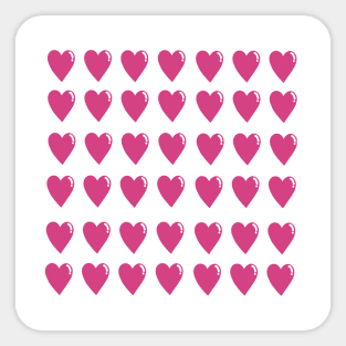 Heart hearts pink love Sticker